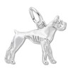Thumbnail Image 1 of Boxer Dog Charm Sterling Silver