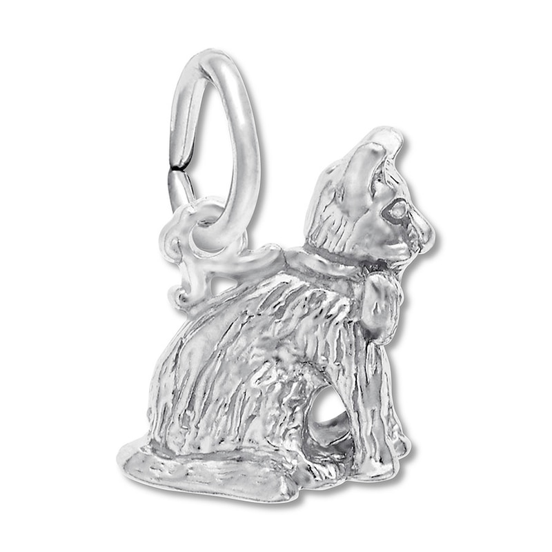 Main Image 1 of Cat Charm Sterling Silver