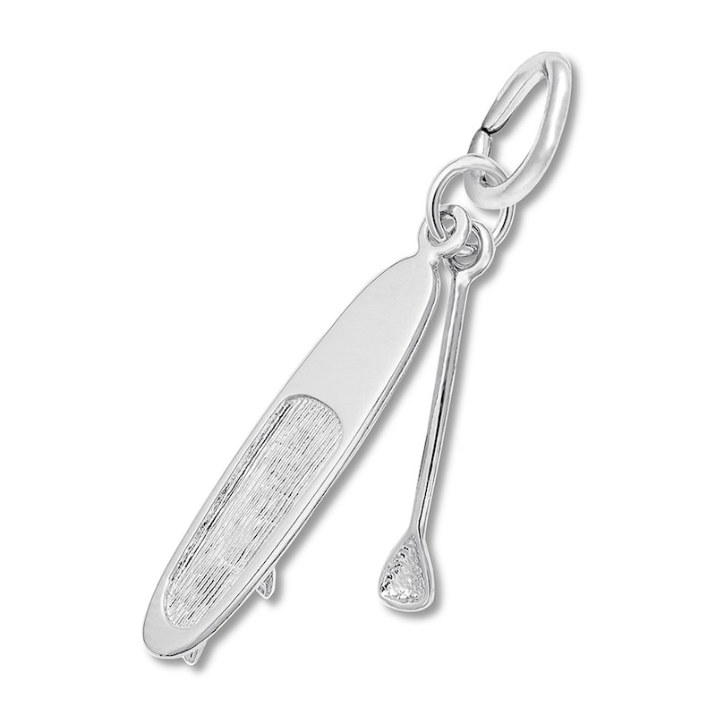 Main Image 1 of Paddle Board Charm Sterling Silver