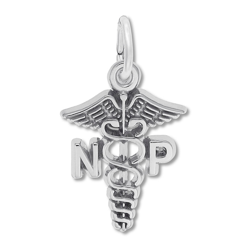 Main Image 1 of Nurse Practitioner Charm Sterling Silver