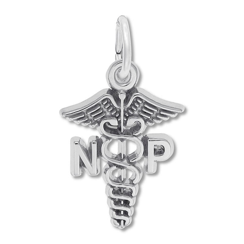 Nurse Practitioner Charm Sterling Silver