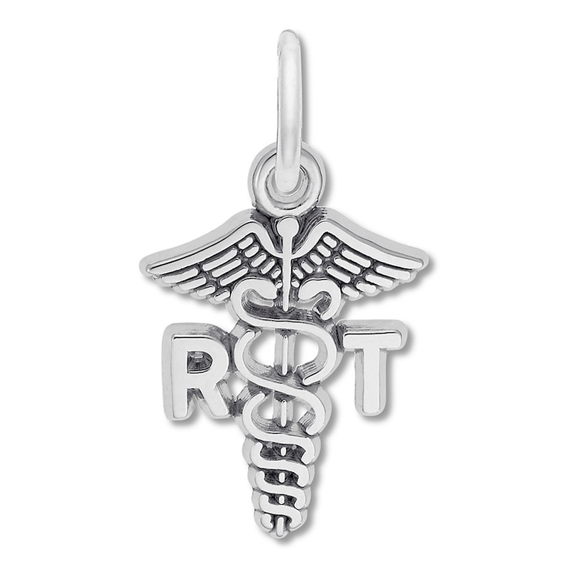 Main Image 1 of Respiratory Therapist Charm Sterling Silver