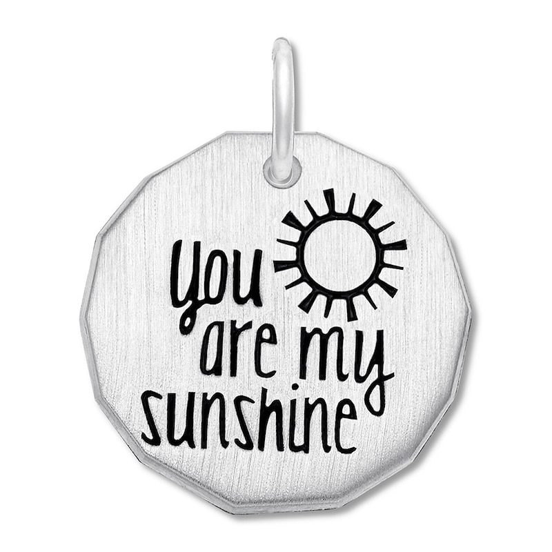 You Are My Sunshine Charm Sterling Silver