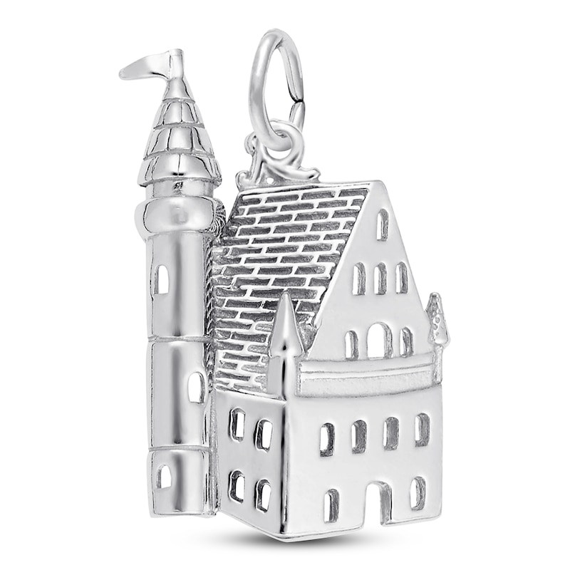 Main Image 1 of Castle Charm Sterling Silver