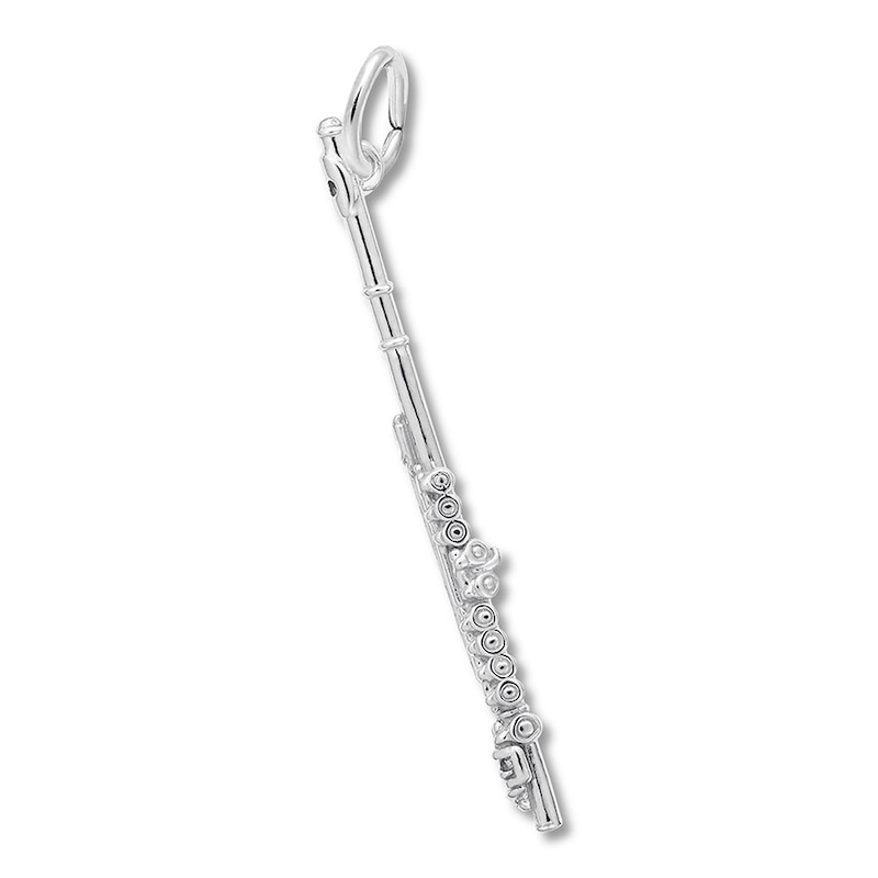 Main Image 1 of Flute Charm Sterling Silver
