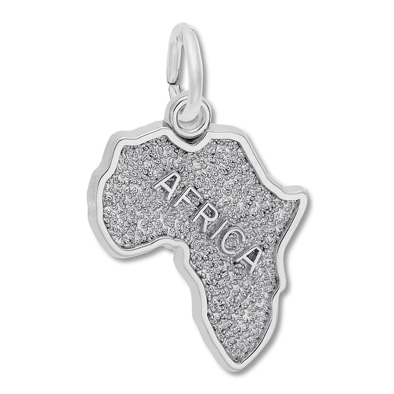 Main Image 1 of Africa Charm Sterling Silver