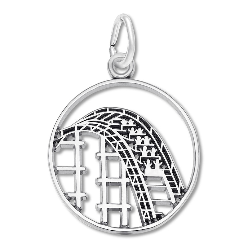 Main Image 1 of Roller Coaster Charm Sterling Silver