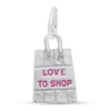 Thumbnail Image 1 of Shopping Bag Charm Sterling Silver