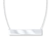 Thumbnail Image 1 of Petite Bar Necklace Sterling Silver 16-18&quot; Adjustable
