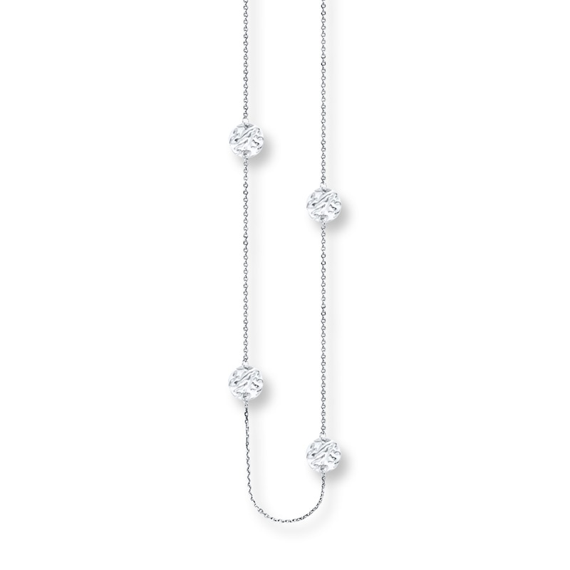 Main Image 1 of Sphere Necklace Sterling Silver 36&quot;