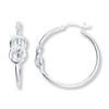 Thumbnail Image 0 of Infinity Symbol Hoop Earrings Sterling Silver