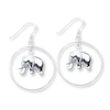 Thumbnail Image 1 of Elephant Earrings Sterling Silver