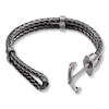 Thumbnail Image 2 of Men's Anchor Bracelet Leather & Stainless Steel 8.5"