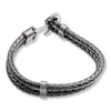 Thumbnail Image 4 of Men's Anchor Bracelet Leather & Stainless Steel 8.5"