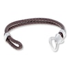 Thumbnail Image 2 of Men's Bracelet Leather & Stainless Steel 9&quot;