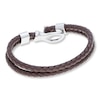 Thumbnail Image 3 of Men's Bracelet Leather & Stainless Steel 9&quot;