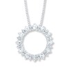 Thumbnail Image 1 of White Topaz Necklace Sterling Silver