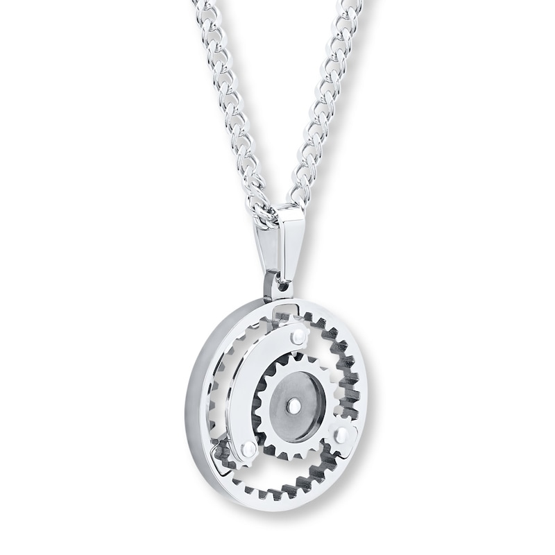 Main Image 3 of Men's Gear Necklace Stainless Steel