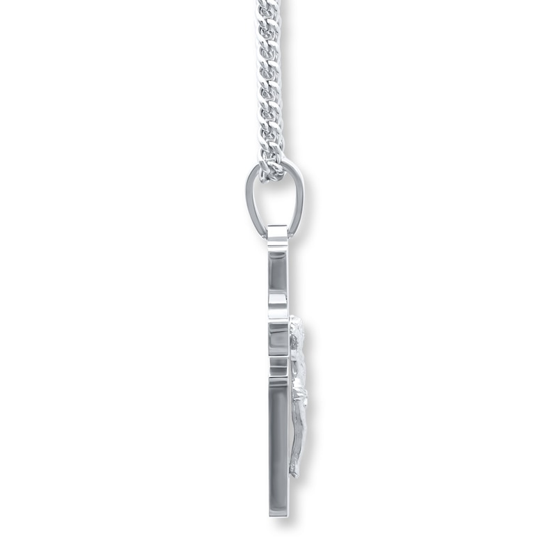 Main Image 2 of Crucifix Necklace Lord's Prayer Stainless Steel
