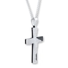 Thumbnail Image 3 of Men's Cross Necklace Lord's Prayer Stainless Steel