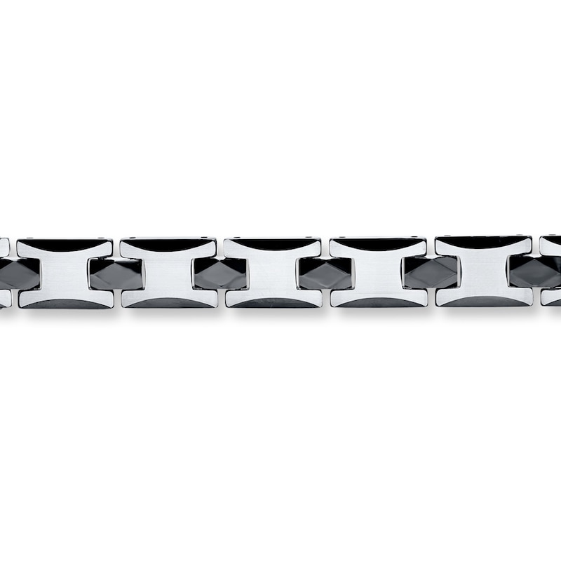 Men's Bracelet Tungsten Black Ion Plating 8.5"