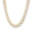 Thumbnail Image 1 of Curb Chain Necklace 11mm Yellow Ion-Plated Solid Stainless Steel 22&quot;