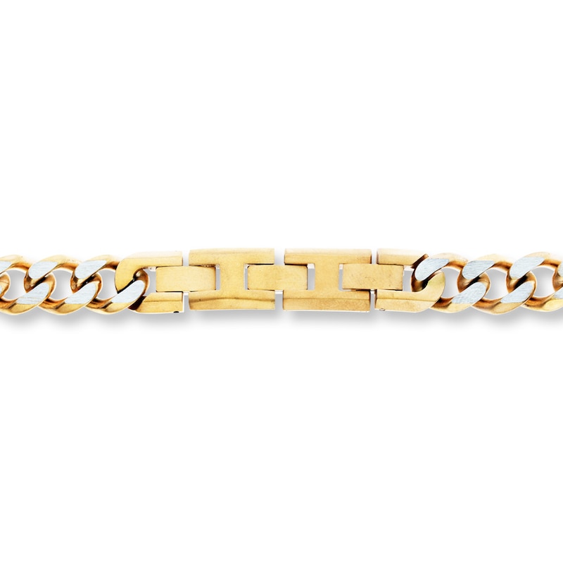 Men's Curb Chain Bracelet Stainless Steel 10" Length