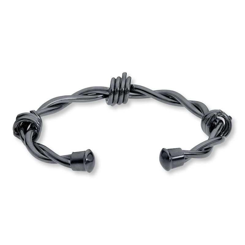 Main Image 3 of Men's Barb Wire Cuff Bracelet Stainless Steel