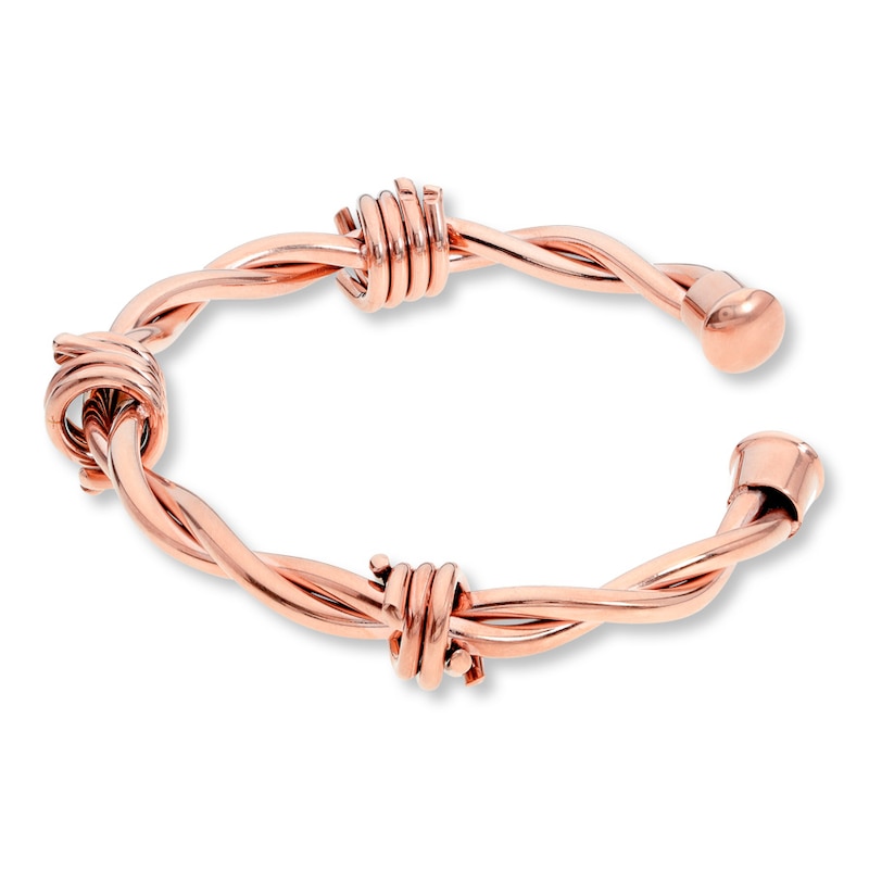 Main Image 2 of Men's Barb Wire Cuff Bracelet Stainless Steel