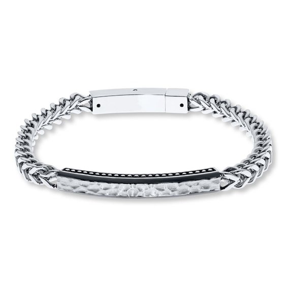 Men's Foxtail Chain Bracelet Stainless Steel 8"