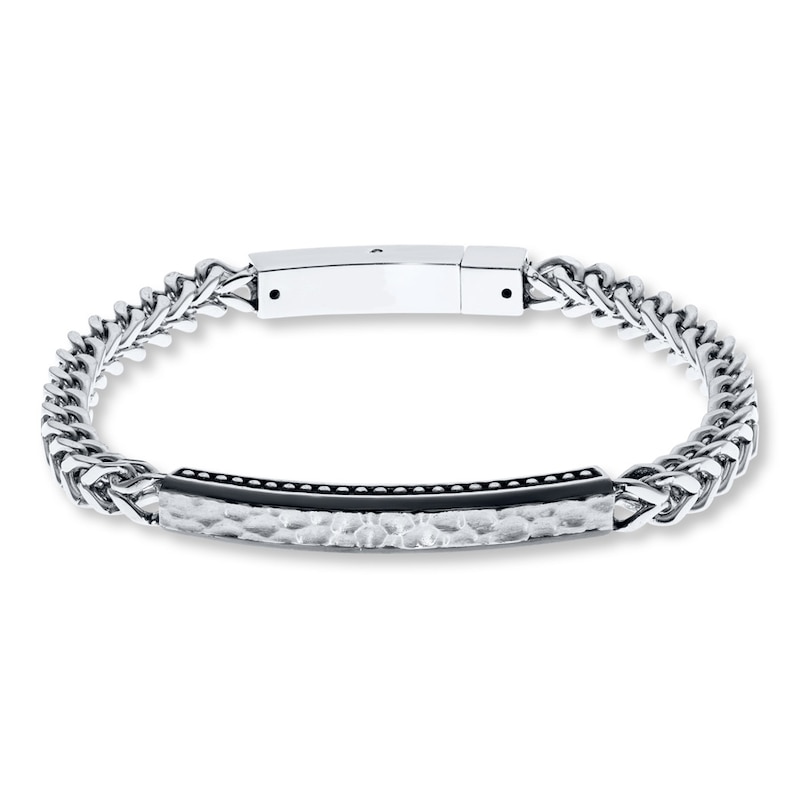 Men's Foxtail Chain Bracelet Stainless Steel 8"