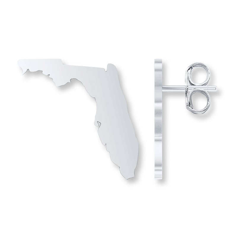Florida Earrings Sterling Silver
