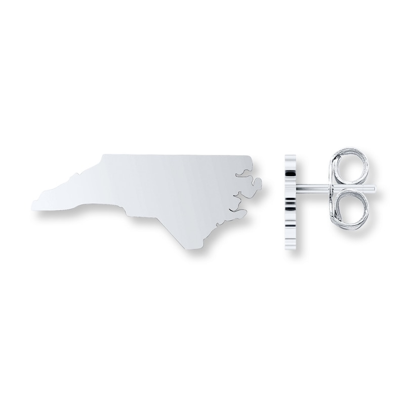 Main Image 1 of North Carolina Earrings Sterling Silver