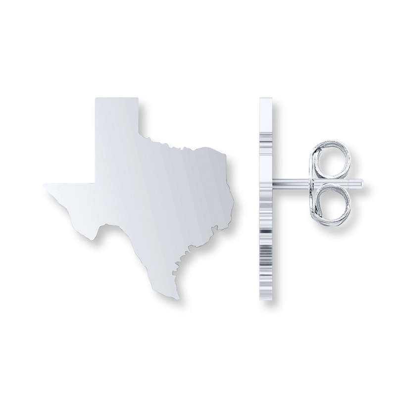 Texas Earrings Sterling Silver