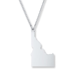 Idaho State Necklace Sterling Silver