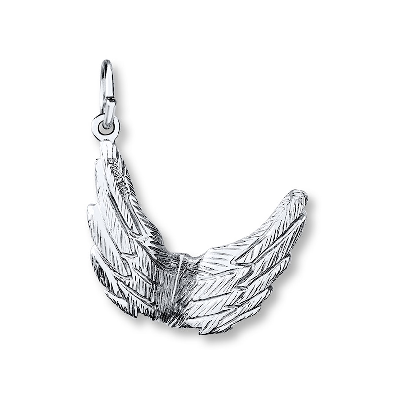 Main Image 2 of Wings Charm Sterling Silver