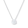 Thumbnail Image 0 of Young Teen Kiss Face Emoji Necklace Sterling Silver