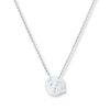 Thumbnail Image 1 of Young Teen Kiss Face Emoji Necklace Sterling Silver