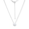 Thumbnail Image 2 of Young Teen Laughing Emoji Necklace Sterling Silver