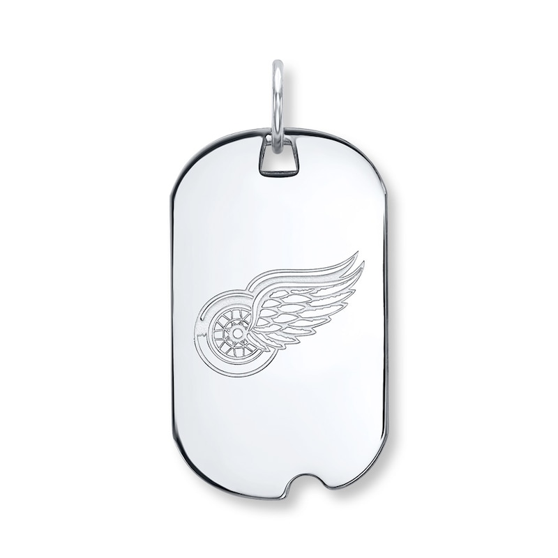 NHL Detroit Red Wings Dog Tag Sterling Silver