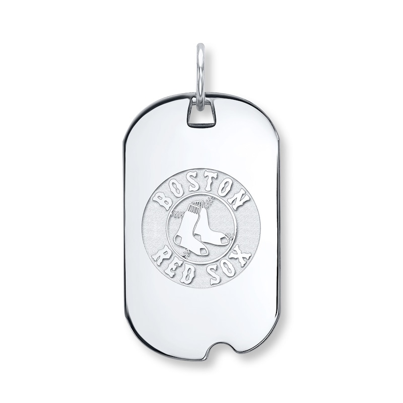 Main Image 1 of MLB Boston Red Sox Dog Tag Sterling Silver