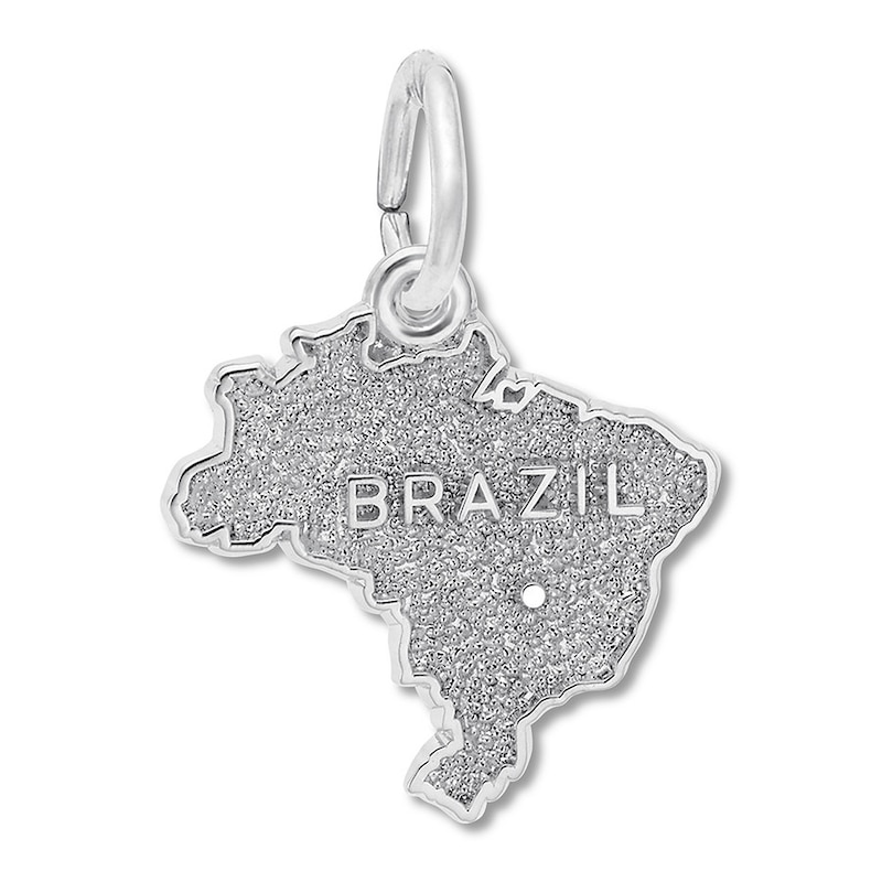 Brazil Charm Sterling Silver