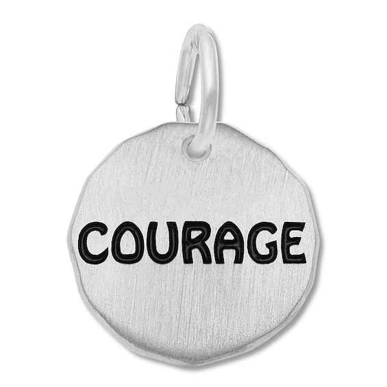 Courage Charm Sterling Silver