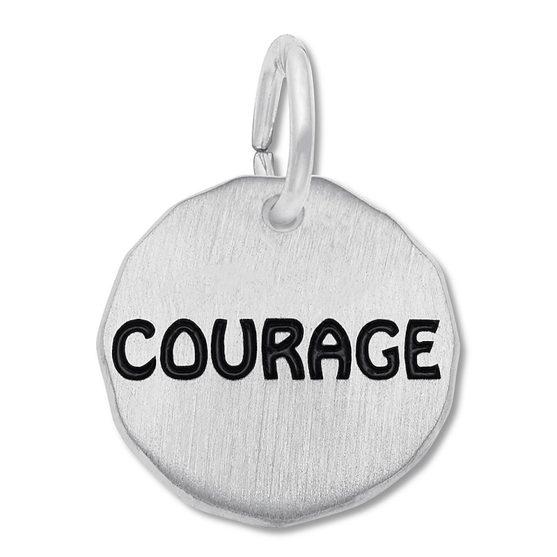 Main Image 1 of Courage Charm Sterling Silver