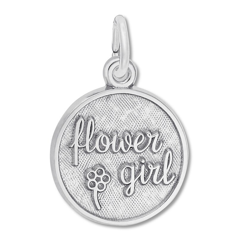 Main Image 1 of Flower Girl Charm Sterling Silver