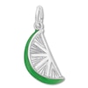 Thumbnail Image 0 of Lime Slice Charm Green Enamel Sterling Silver