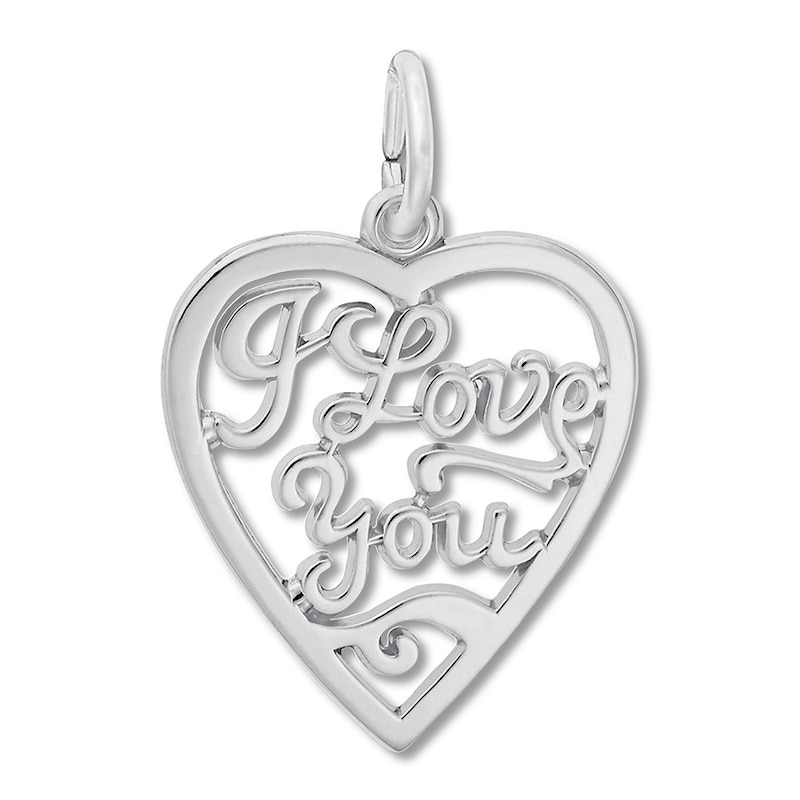 I Love You Charm Sterling Silver