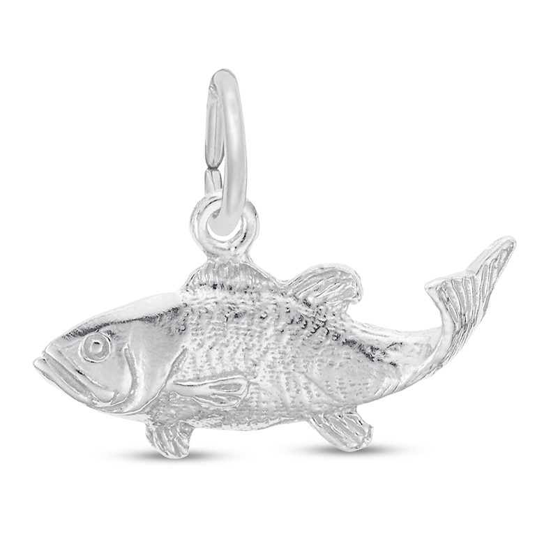 Main Image 1 of Fish Charm Sterling Silver