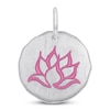 Thumbnail Image 0 of Lotus Flower Charm Pink Enamel Sterling Silver