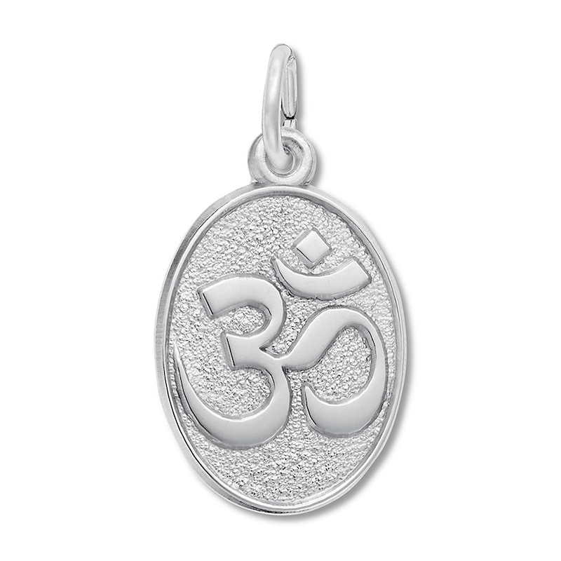 Main Image 1 of Yoga Charm Om Symbol Sterling Silver